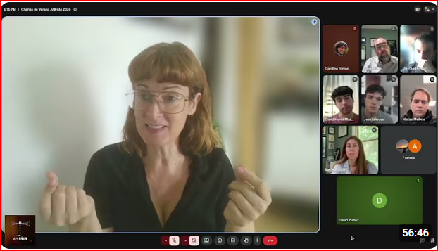 Gemma speaks to ANFAIA community
