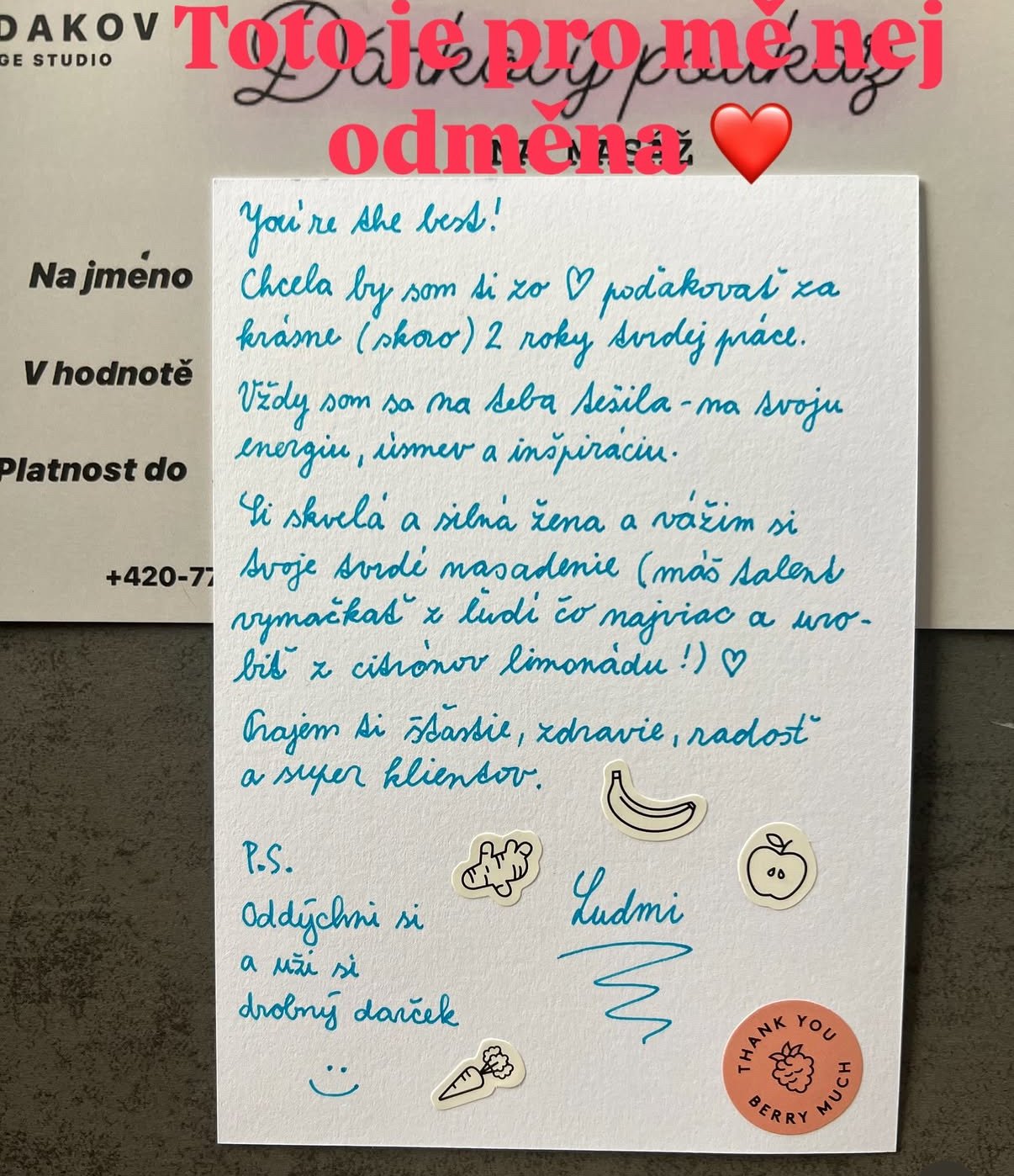 Recenze na cvičení s trénerkou Ivetou Myslivečkovou.