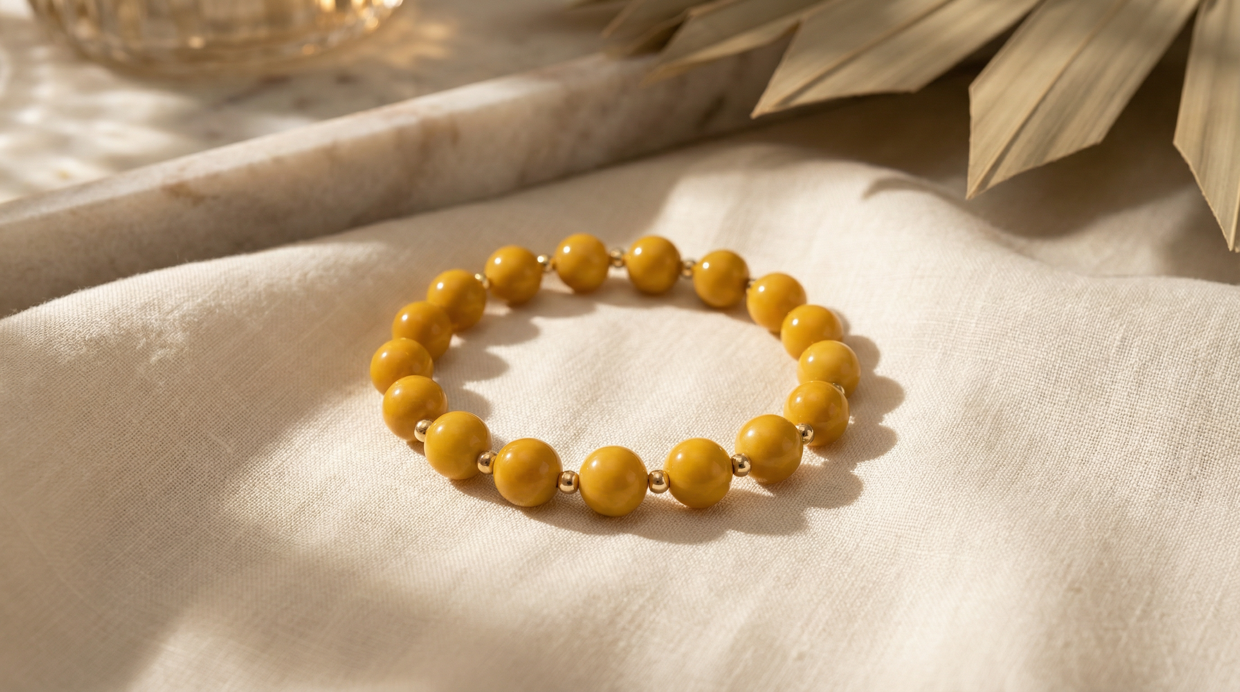 Yellow Mookaite Bracelet