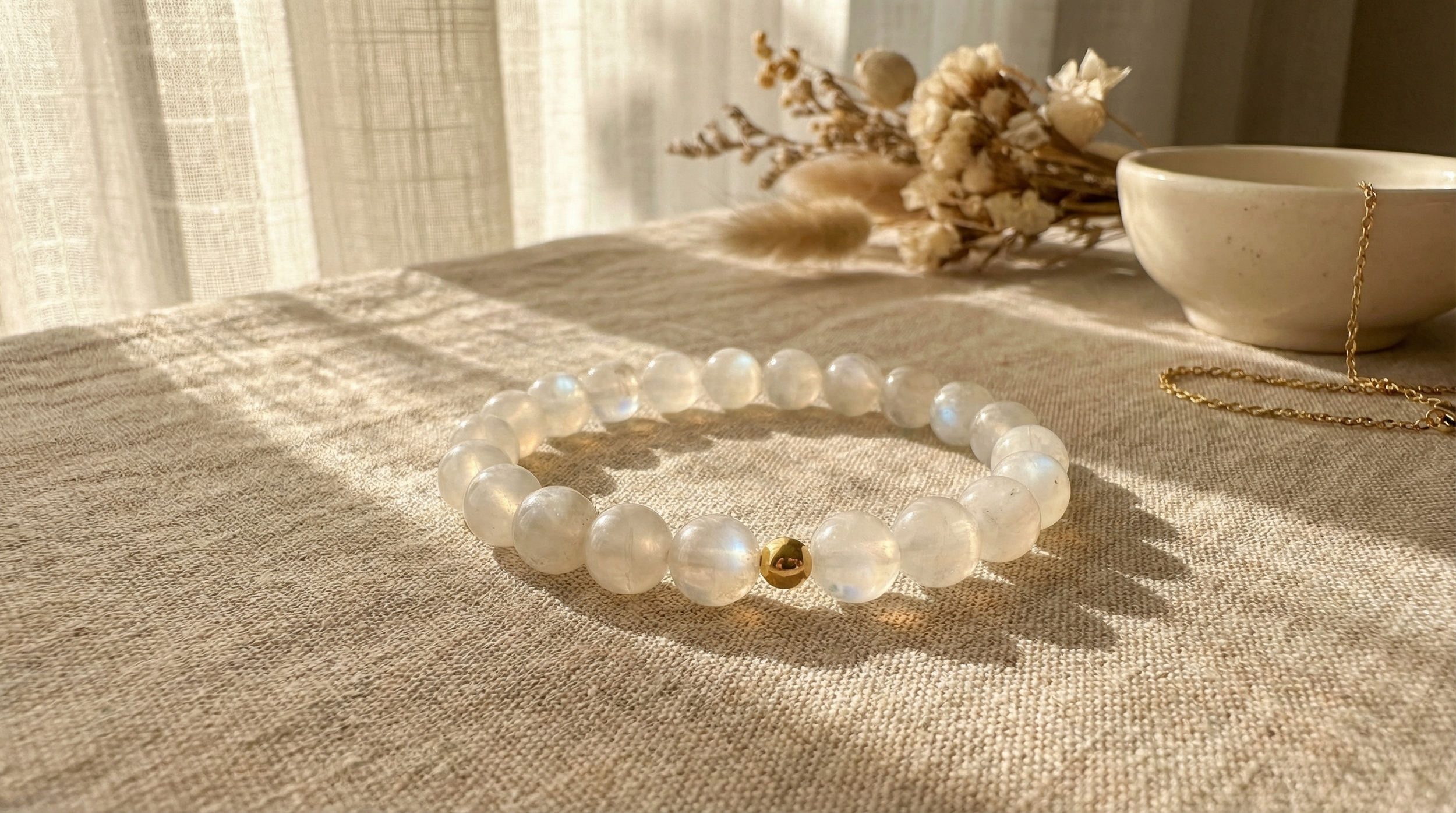 Rainbow Moonstone Bracelet