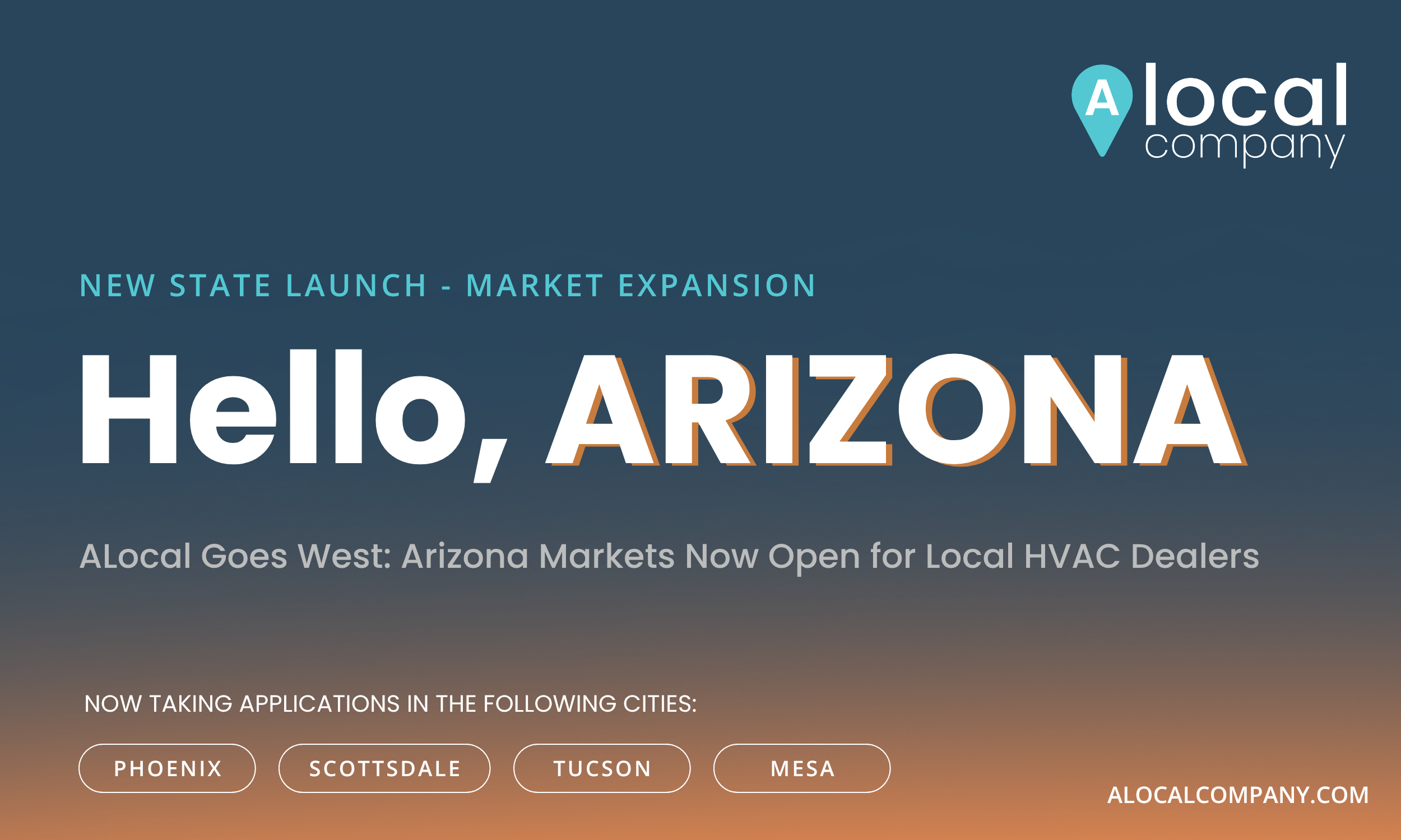 ALocal Expands into Arizona, Opening Dealer Territories in Scottsdale, Tucson, Yuma, and Flagstaff