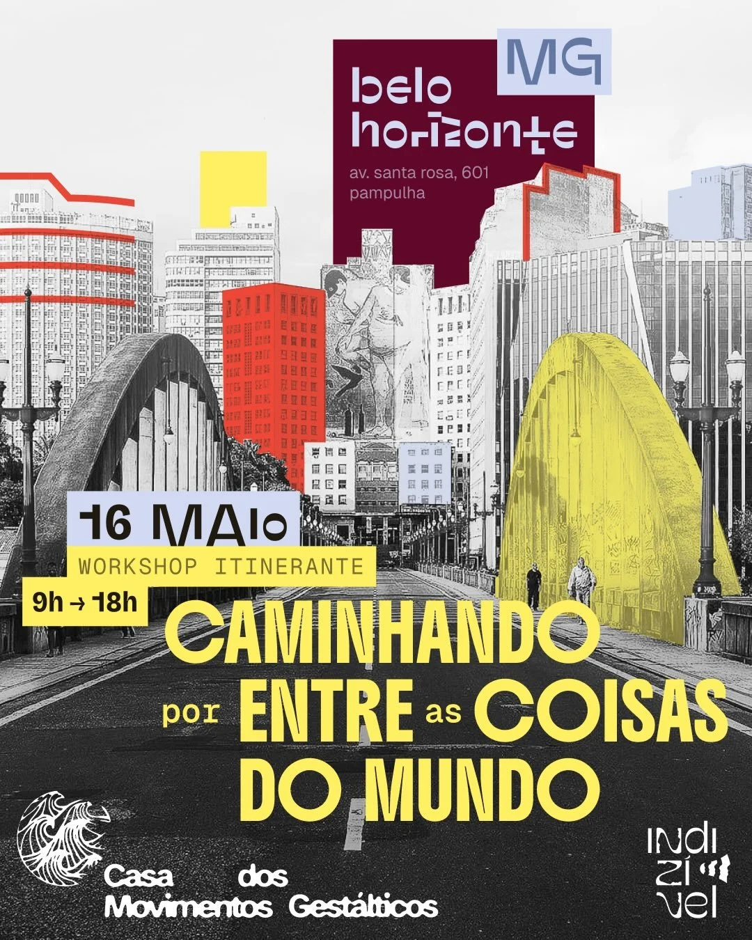 Belo Horizonte, estamos chegando! 

O workshop itinerante &ldquo;Caminhando por entre as coisas do mundo&rdquo; chega agora &agrave; cidade para uma experi&ecirc;ncia cl&iacute;nica em movimento.

Caminharemos juntos por ruas, esquinas, paisagens urb