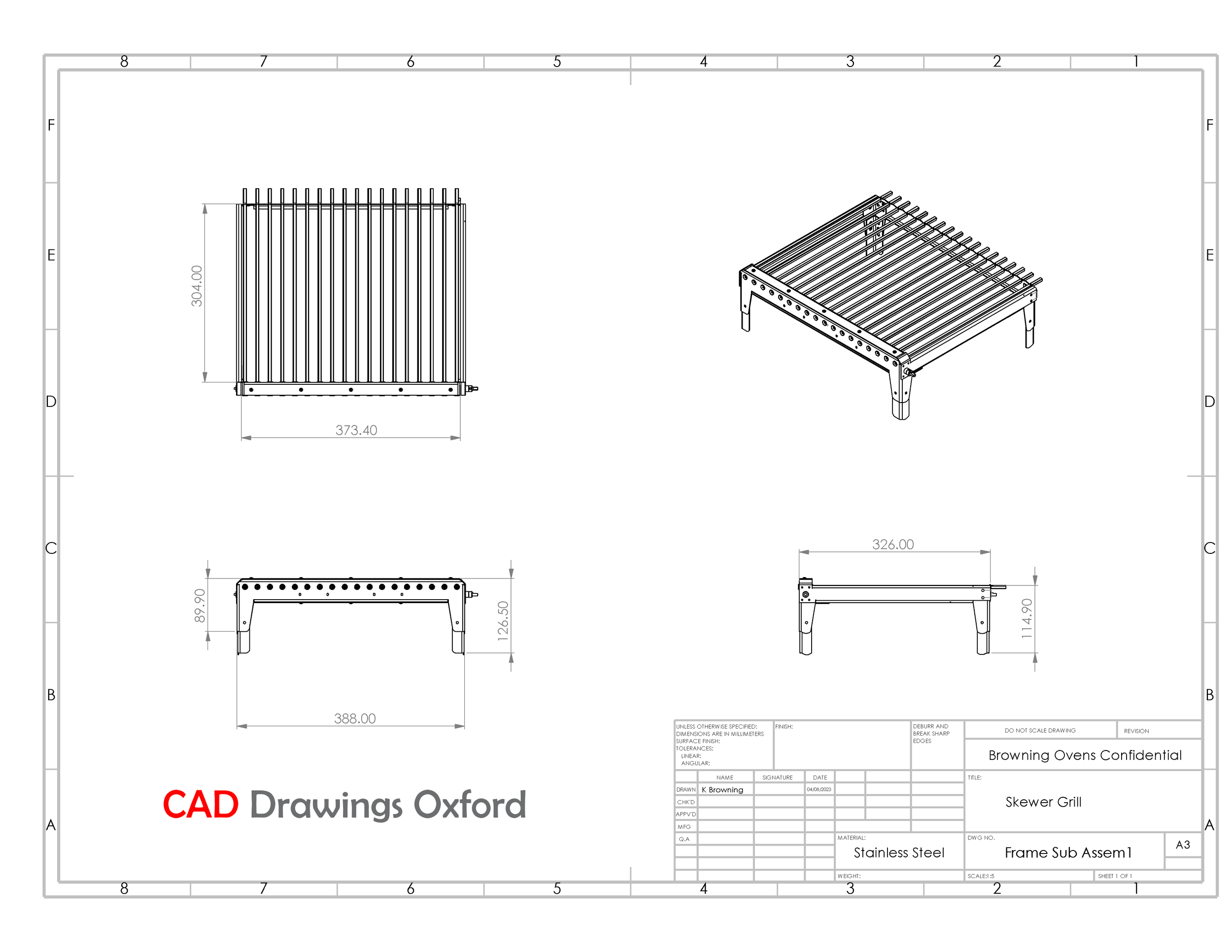 Solidworks CAD mechanical engineering design and drawing or drafting service for hire based in Oxfordshire.