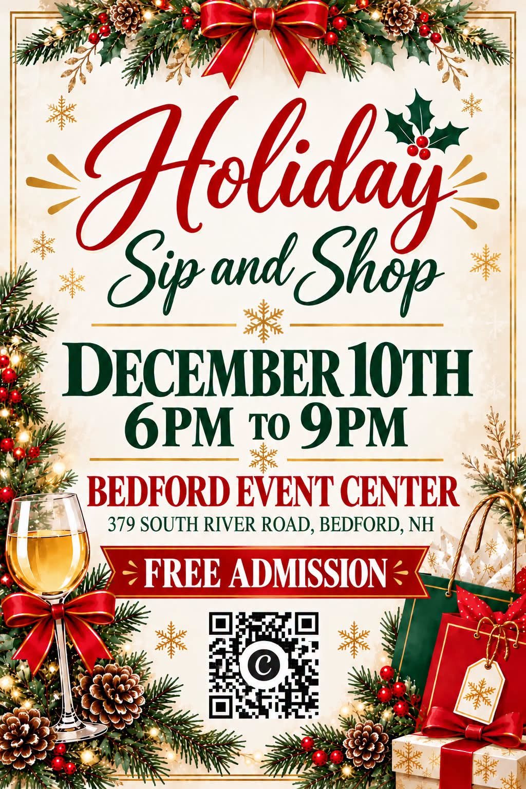 Holiday Sip and Shop