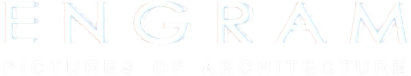Logo of studio Engram - Pictures of architecture on a dark background.