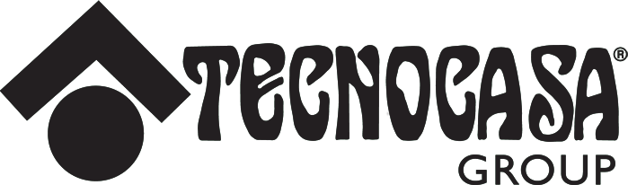 Logo of Tecnogasa Group with a house roof symbol and the company name in stylized font.