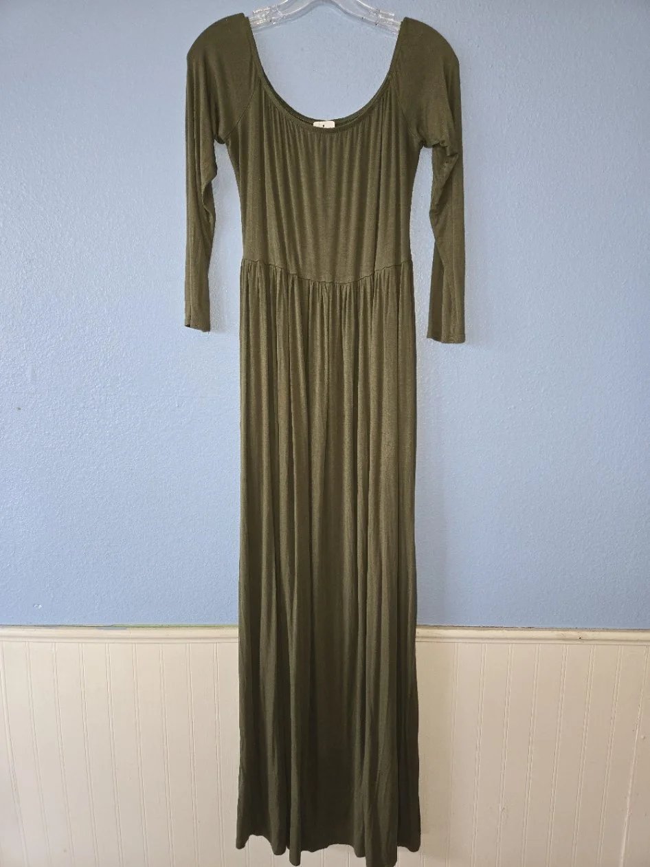 Formal Long Sleeve Maternity Dress