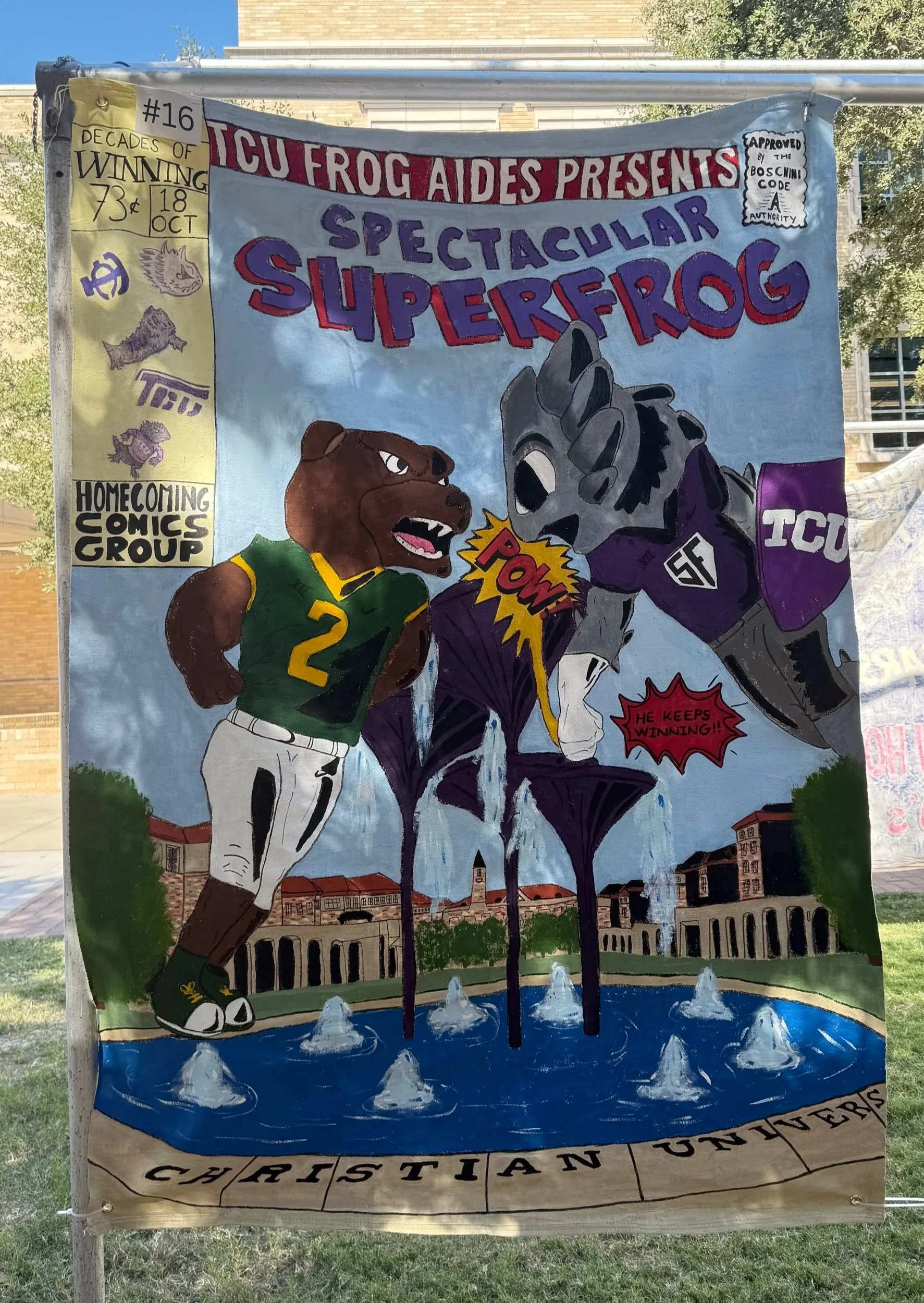 TCU Homecoming Banner Competition Entry