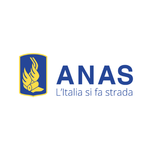 Logo di ANAS con lo slogan 'L'Italia si fa strada'