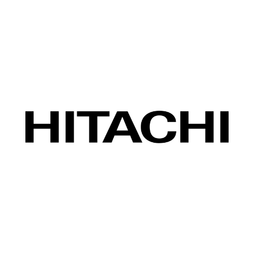 Logo di Hitachi su sfondo bianco