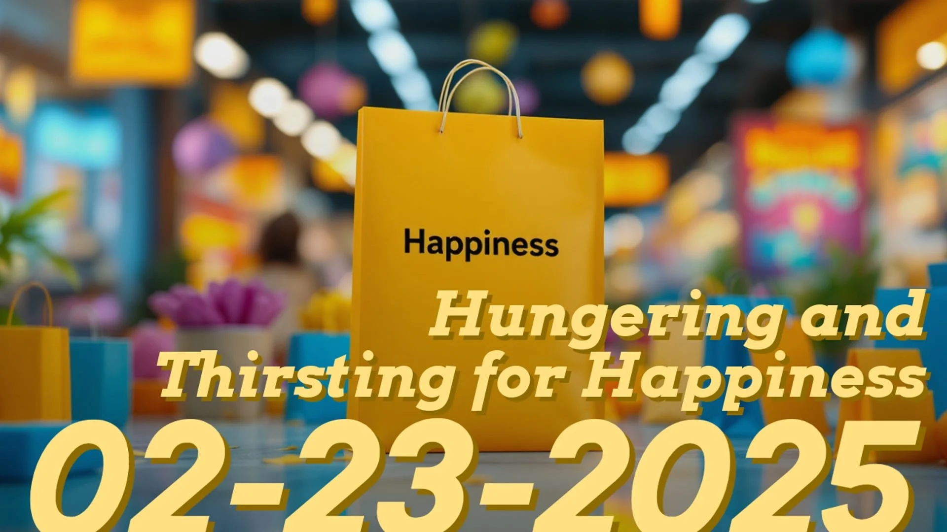 Hungering and Thirsting for Happiness