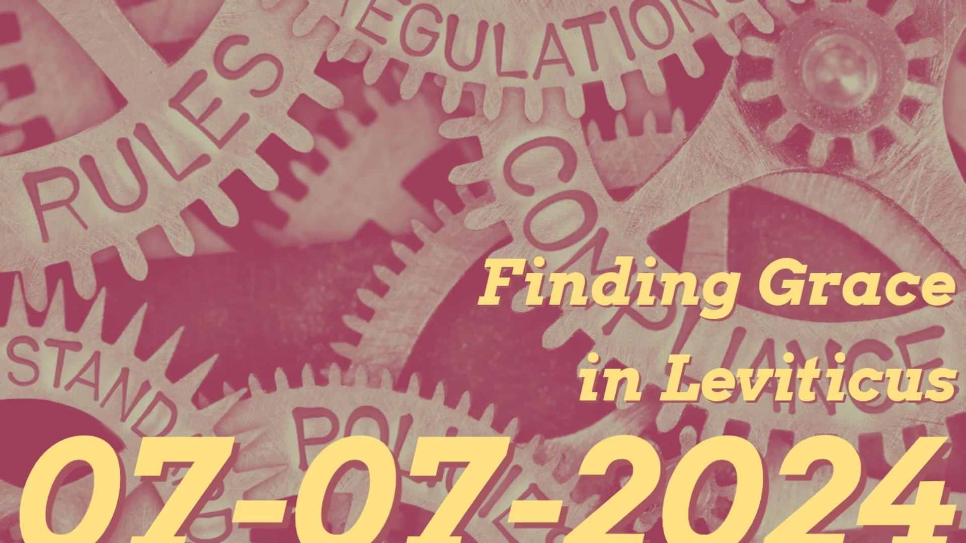 Finding Grace in Leviticus