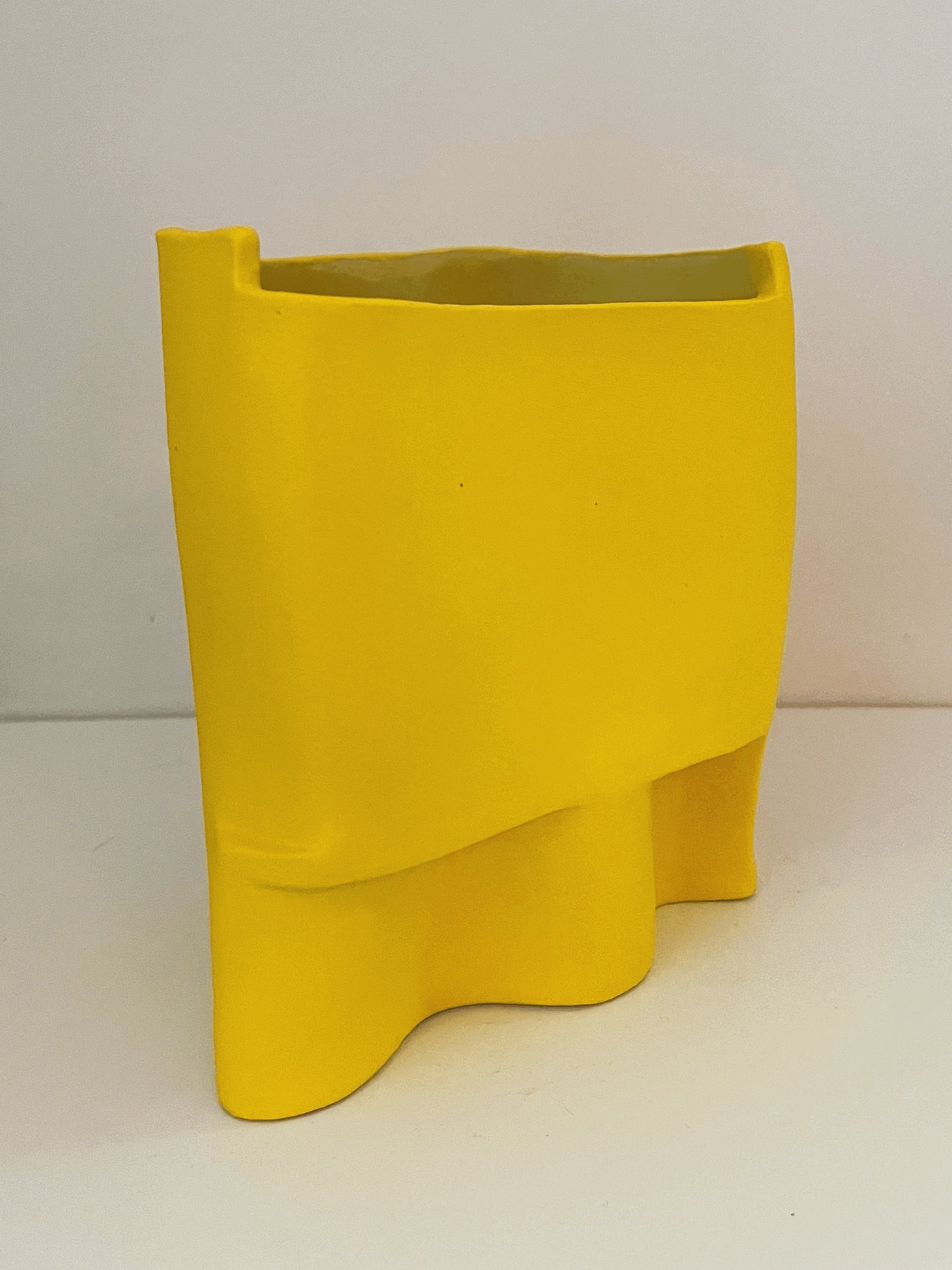 yellow vase