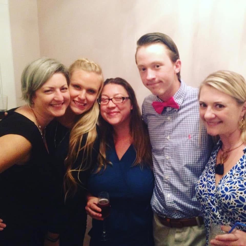 With siblings and cousins 