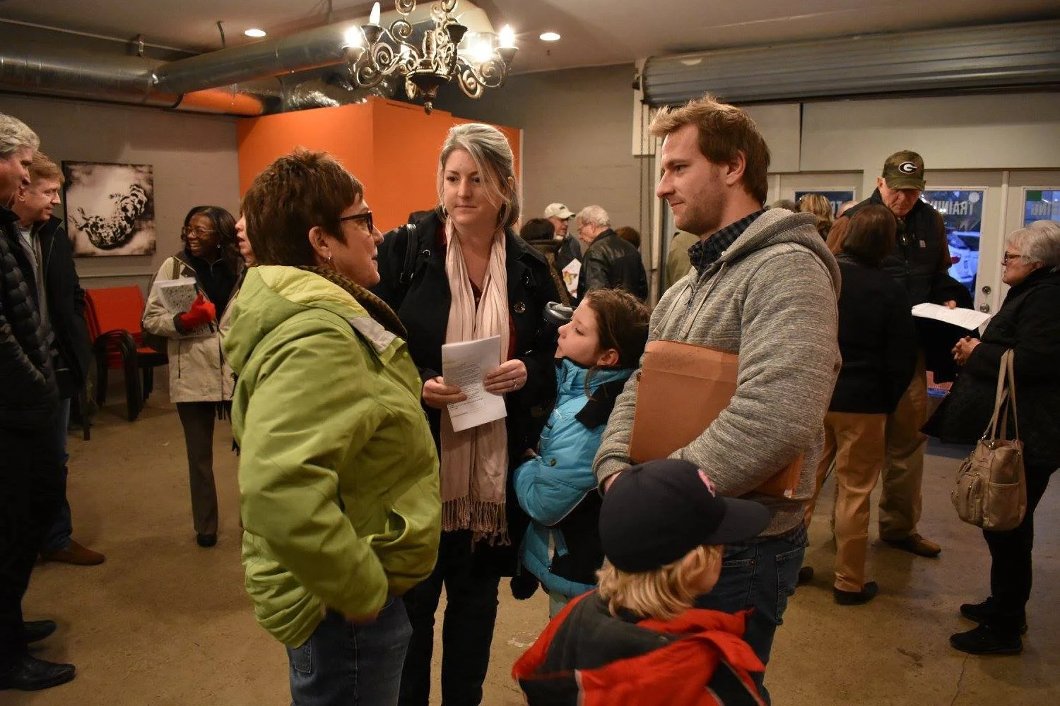 At community event in Avondale Estates