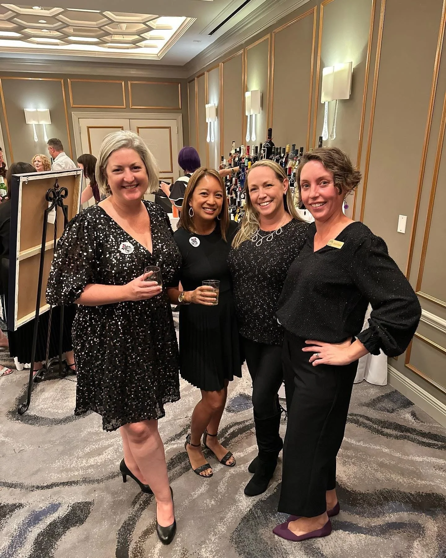 With oldest friends at Humane Society Fundraiser