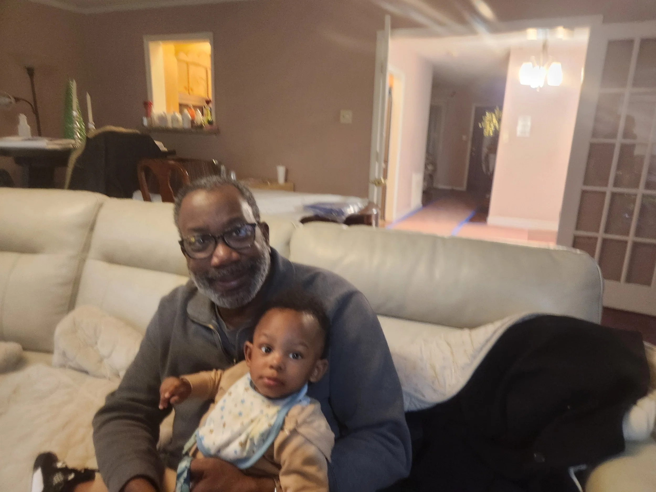 With grand nephew, Ahmir