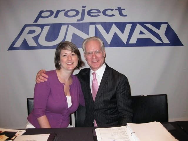 With Tim Gunn at Project Runway casting production 
