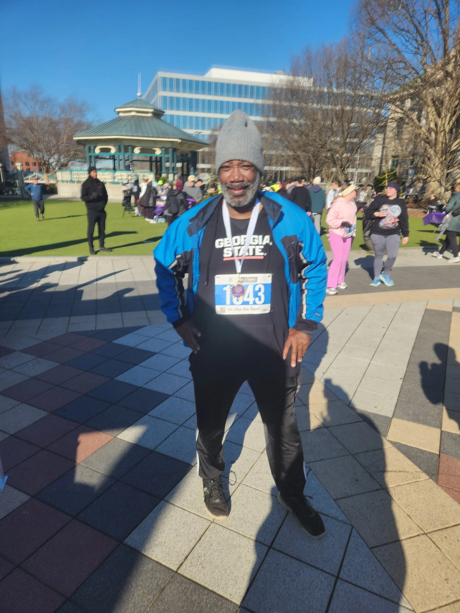 After completing a 5K run