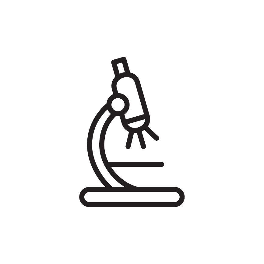 Icon of a microscope
