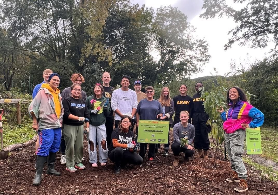 A deep blanket of snow currently rests over the land, quietly feeding the fruit trees and hazelnuts planted in our Community Food Forest. ❄️🌳 What looks like stillness is actually nourishment&mdash;snow insulates tender roots, slowly releases water 