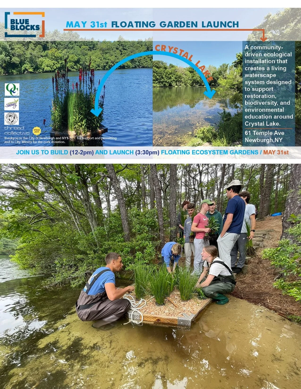 Water or land, we are all part of restoring the ecosystem at Crystal Lake! 🌸💦

Whether we are planting deep in the earth or floating on the water, every action we take builds a healthier future. Join us this Sunday from 12:00 PM &ndash; 4:00 PM as 