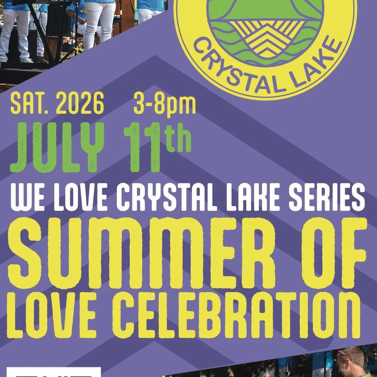 The countdown is on! Our We Love Crystal Lake Summer Celebration is just around the corner, and we are so excited to welcome you on July 11th.
Spend the day enjoying live music, kayaking, arts and crafts, thrifting, tarot card readings, a community h