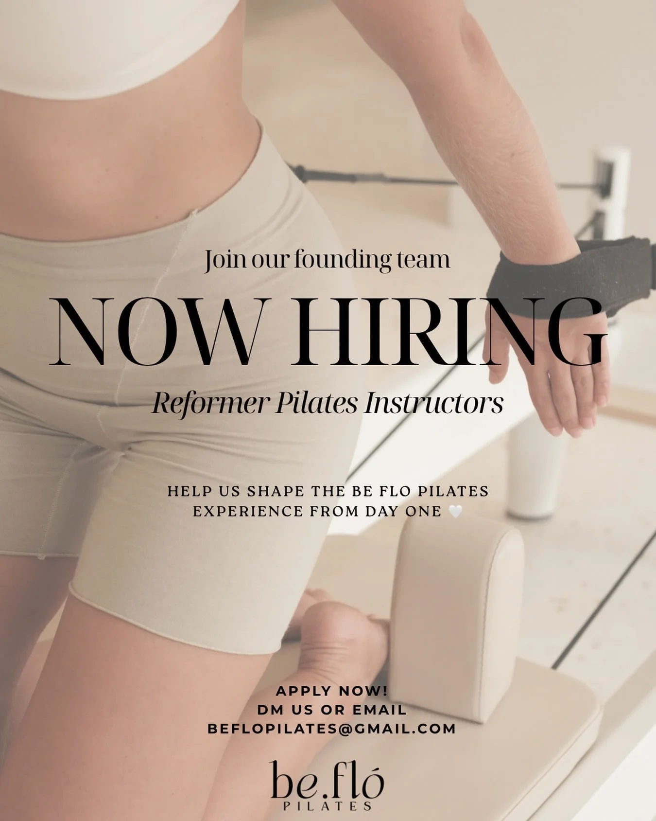 ✨ Join our founding team ✨
We&rsquo;re hiring a Reformer Pilates Instructor to be part of the beginning of Be Flo Pilates.

If you&rsquo;re passionate about intentional movement, quality instruction, and helping build something meaningful from the gr