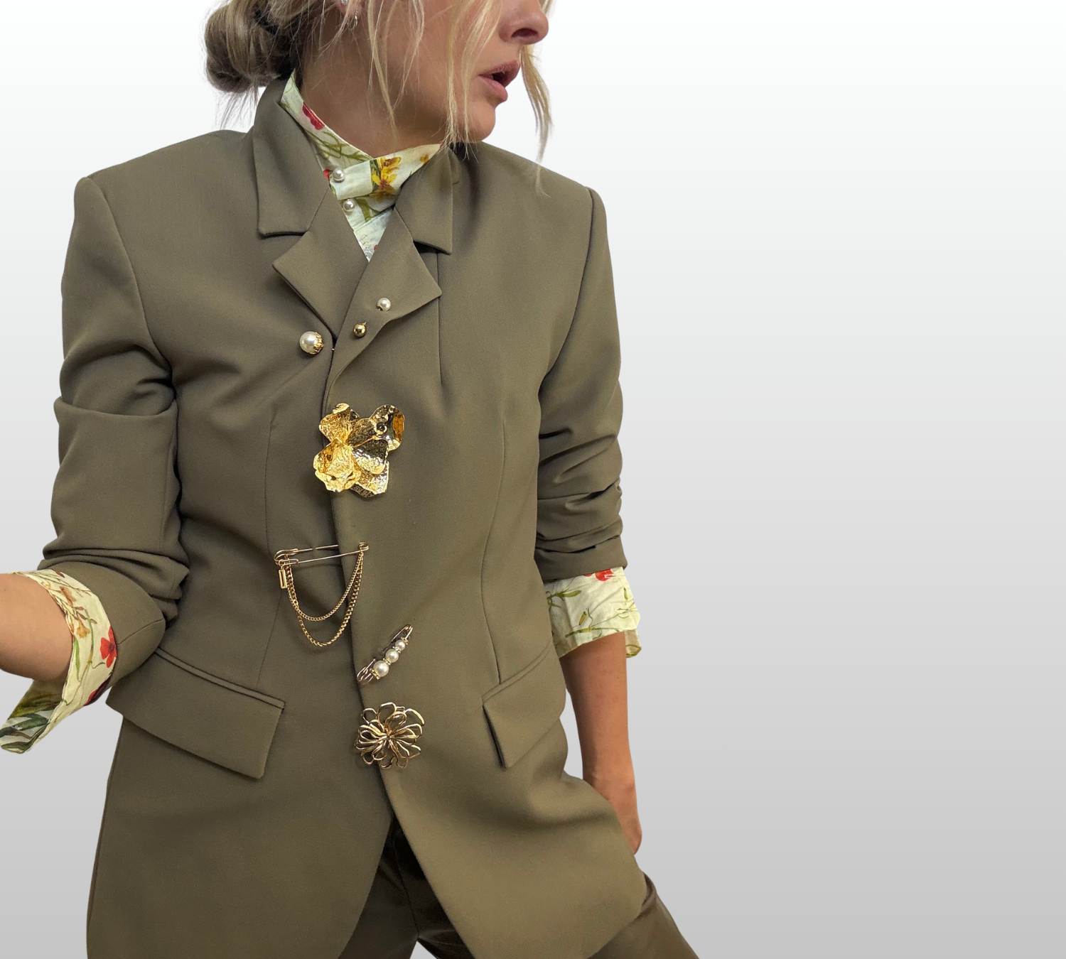 The Art of the Stack: A Foolproof Formula for Styling Brooches on a Blazer