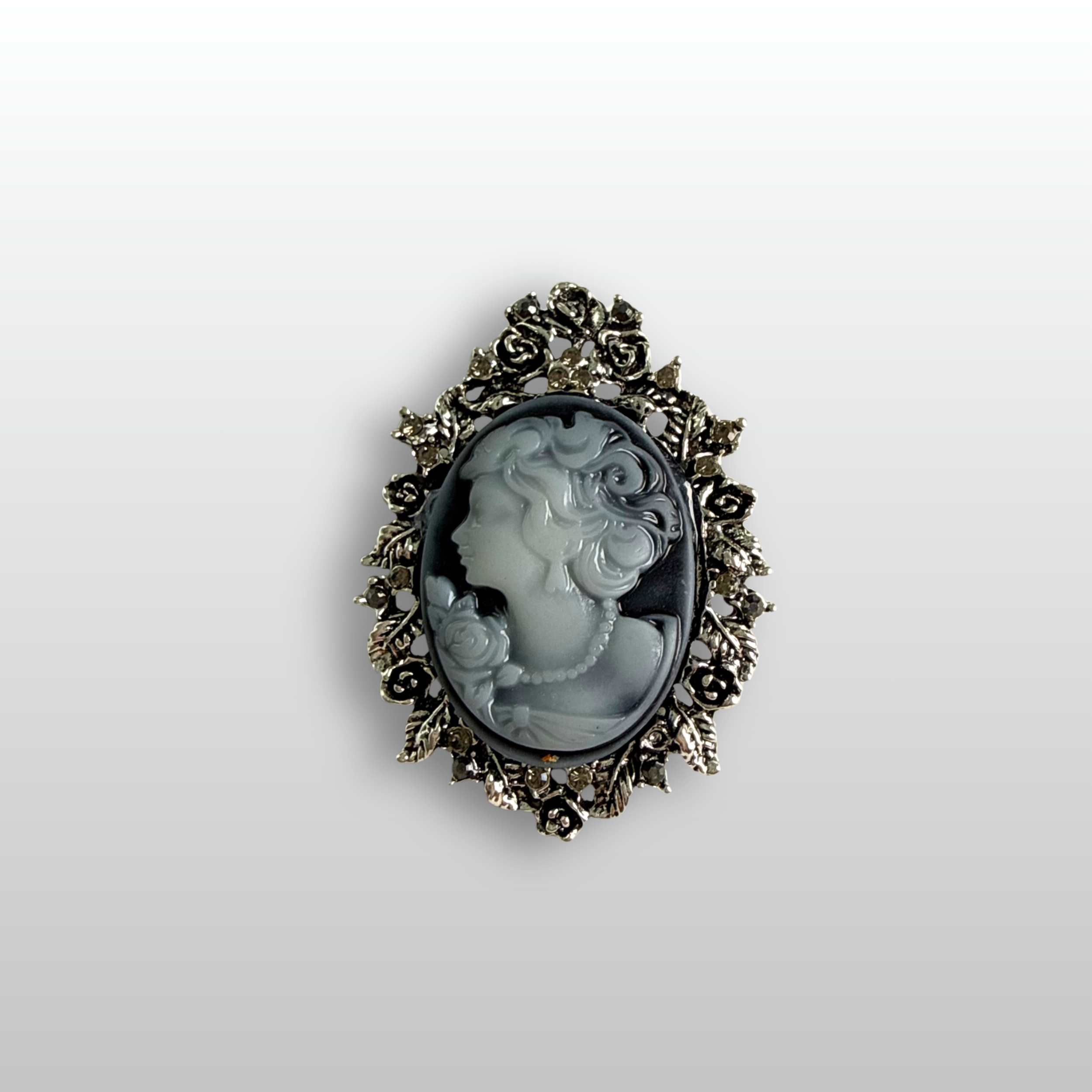 The Indigo Duchess Brooch