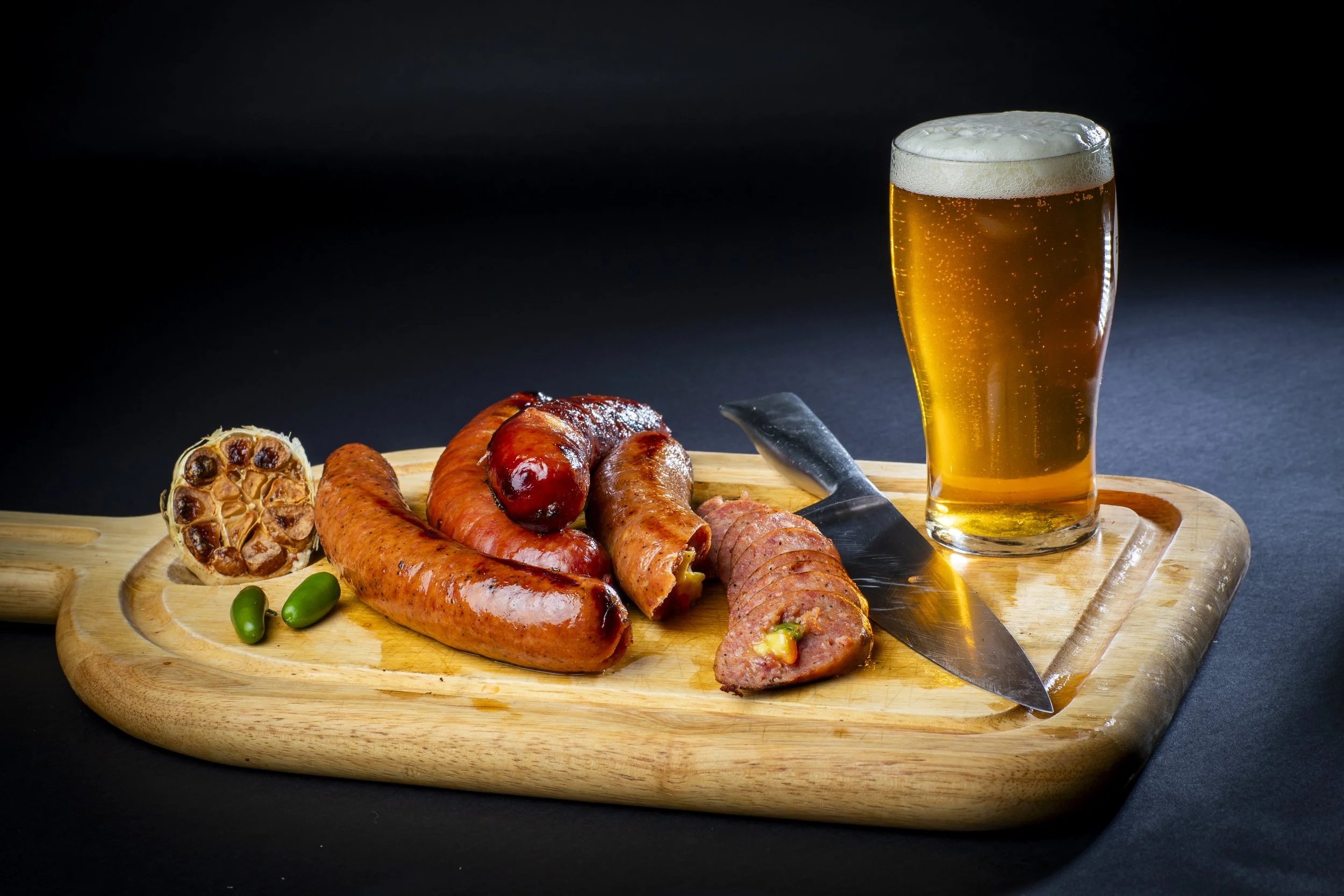 Sausage with hot peppers and Cheese