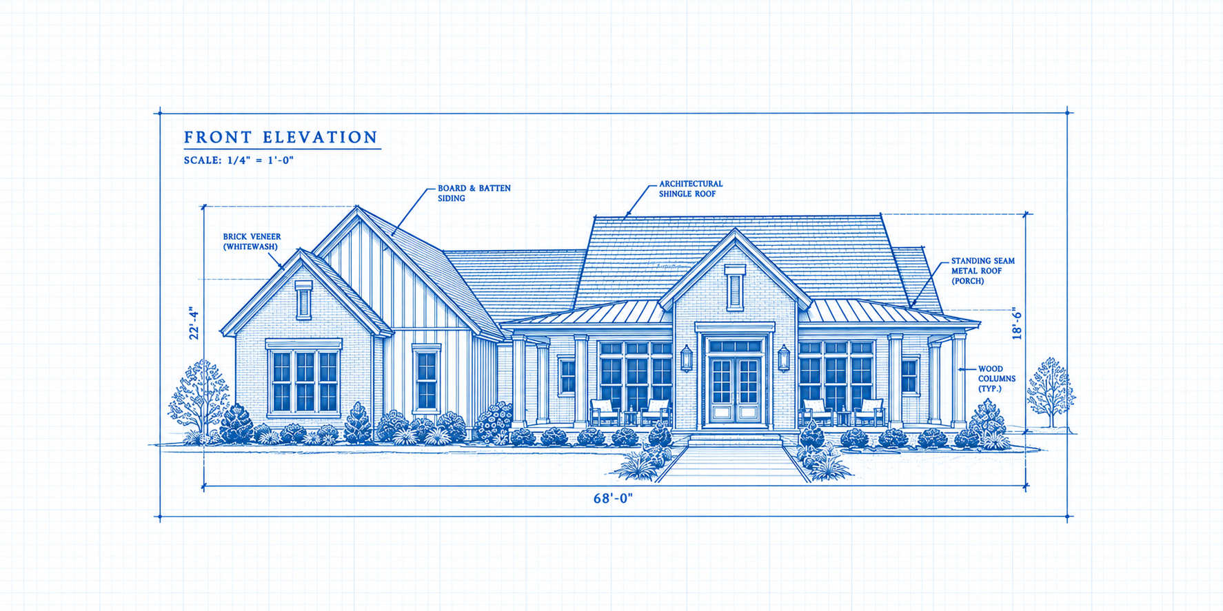 New Construction Blueprint 2500 sq ft home