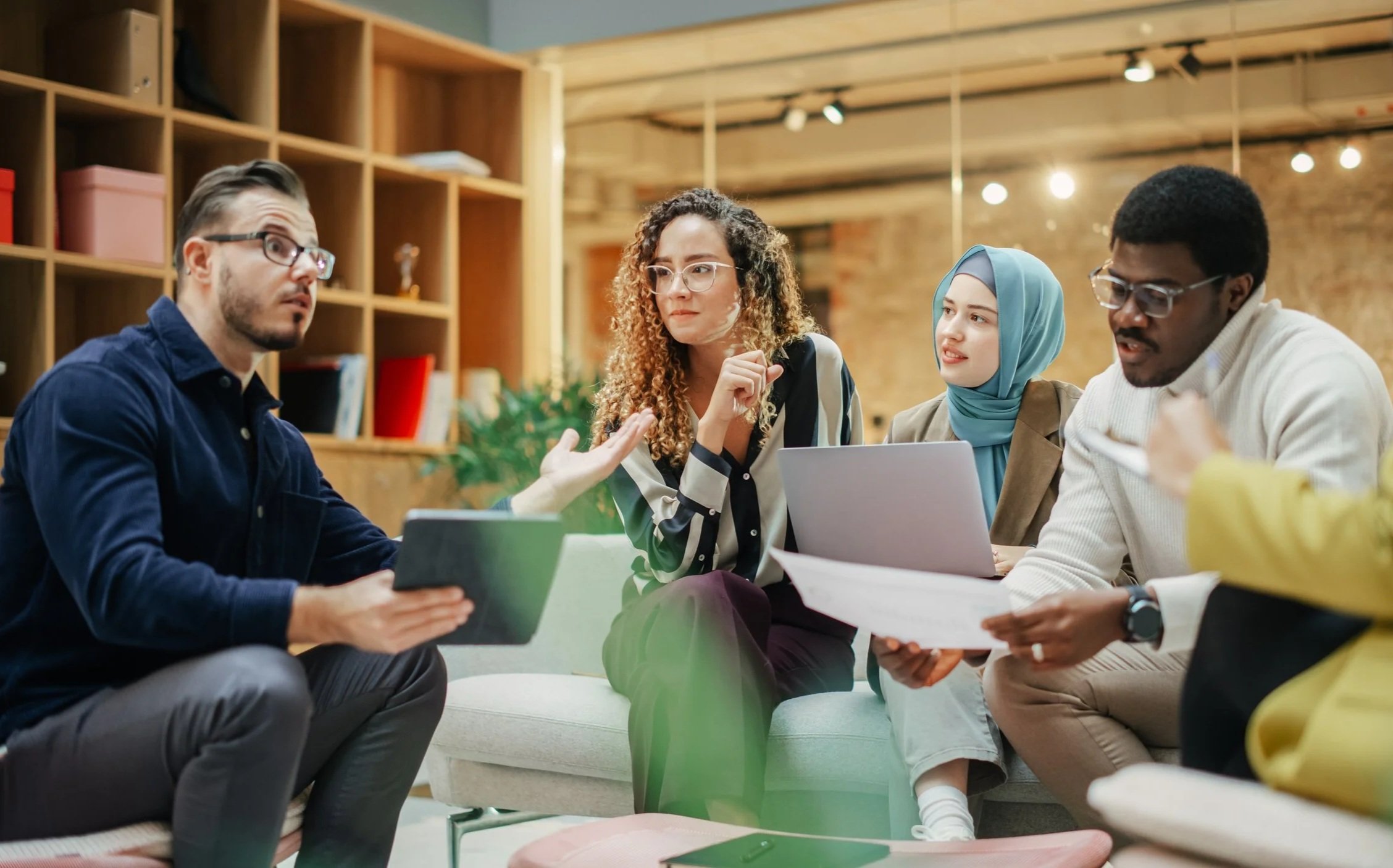 diverse cross cultural intercultural business team