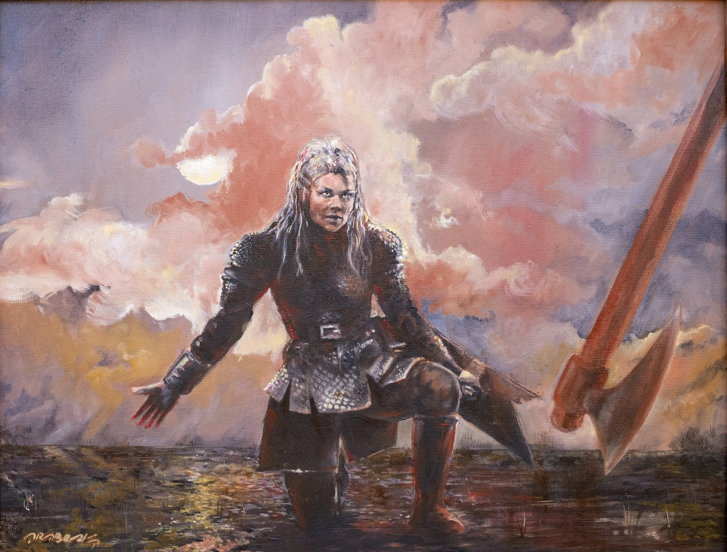 Lagertha au bouclier brisé