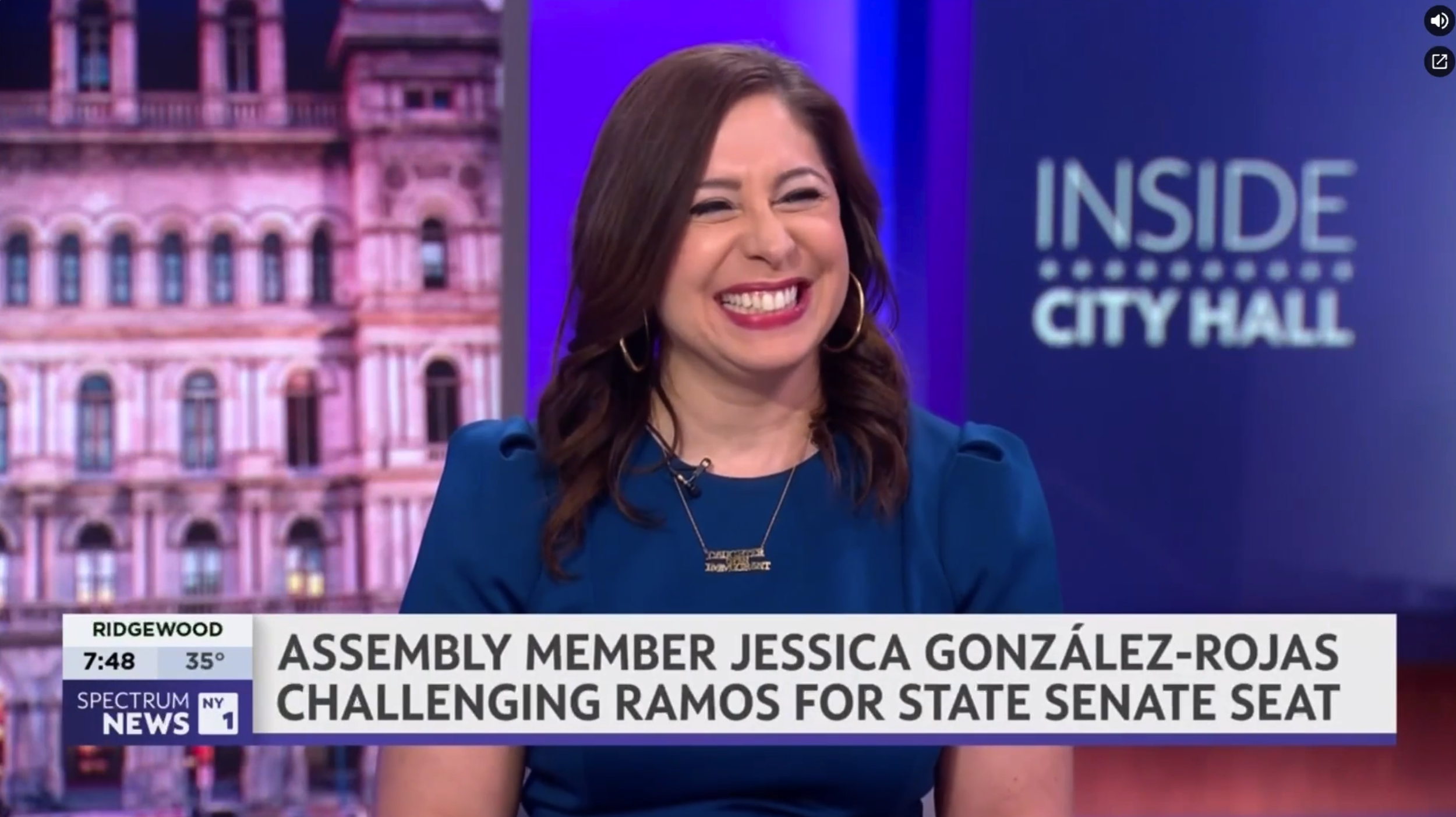 NY1: Jessica González-Rojas OUTLINES HER VISION FOR SENATE DISTRICT 13