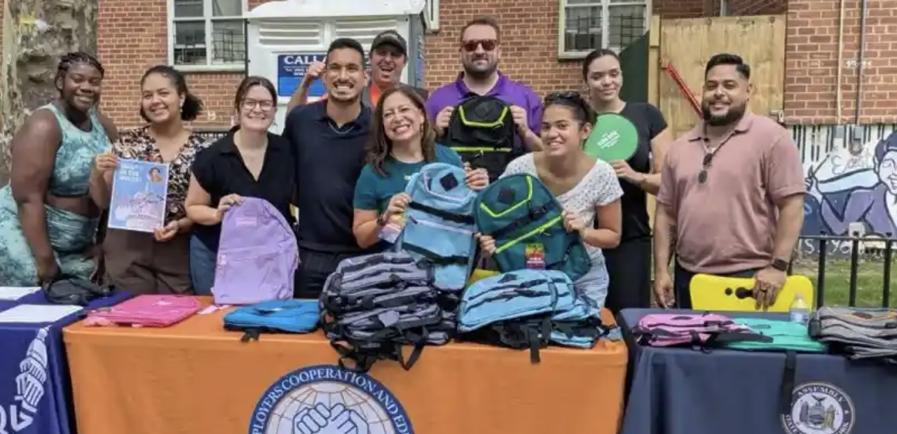 AM González-Rojas hosts backpack giveaways across western Queens