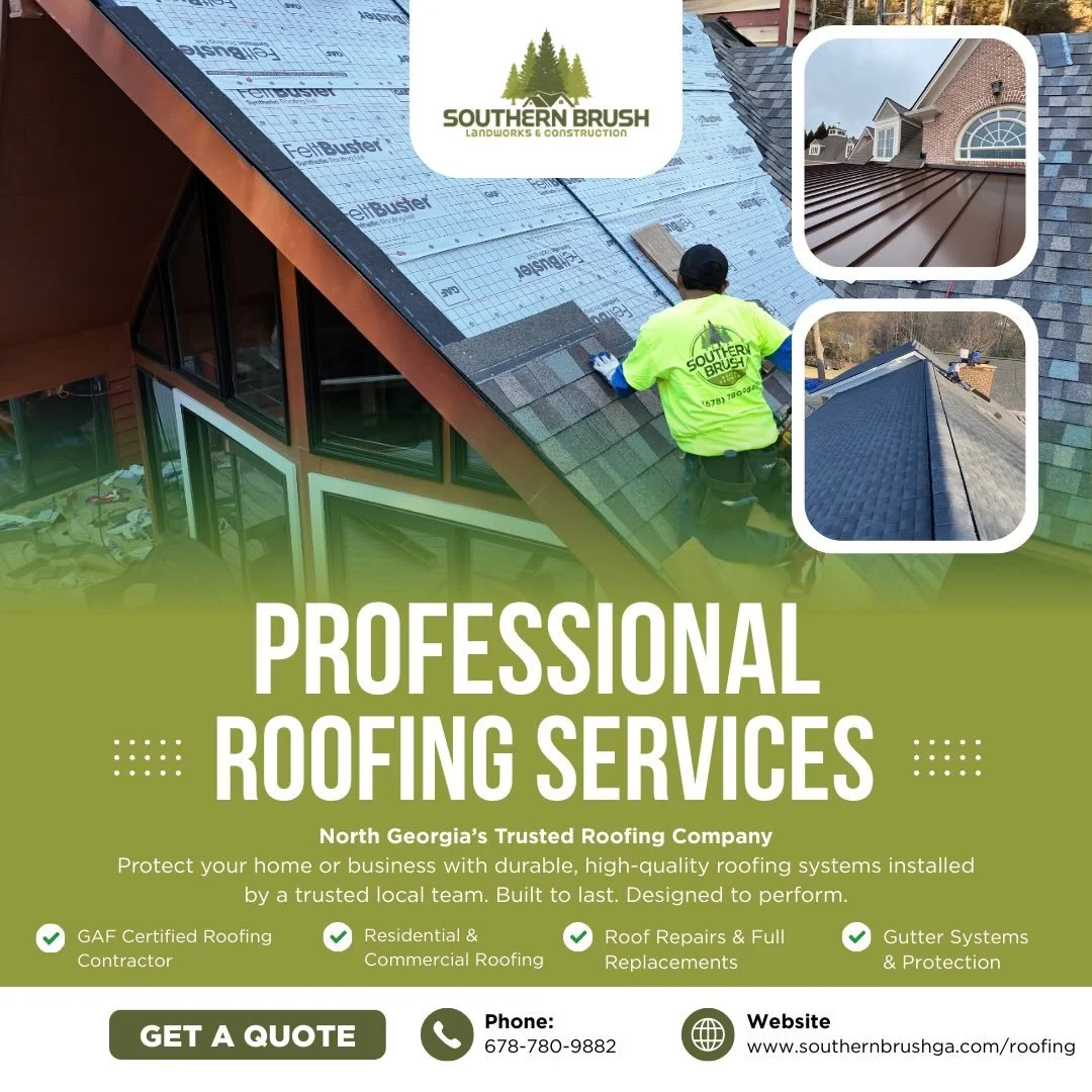 Even Santa appreciates a solid roof when he lands on it 🎅🏻🎄

Southern Brush is North Georgia&rsquo;s trusted roofing company, delivering durable, high-quality roofing systems built to protect your home or business through every season. As a #GAF C