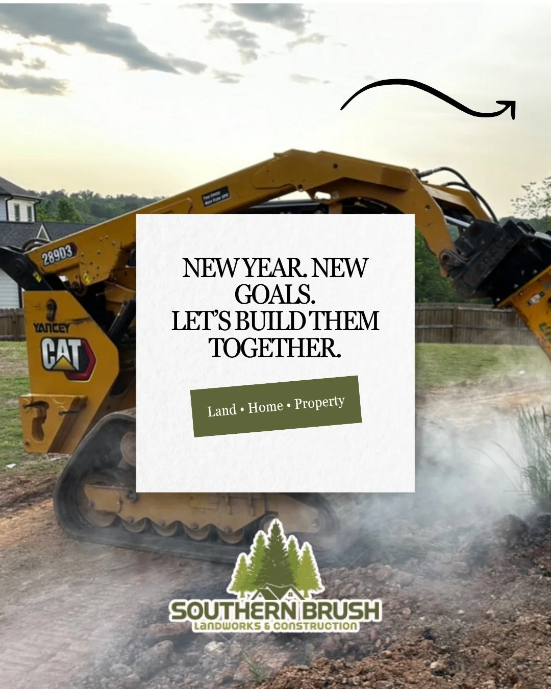 New year. New goals. New projects.

Whether 2026 means a new roof in North Georgia, a dream backyard, or finally clearing and improving your land, Southern Brush is here to help you build it right from the ground up.

From roof replacements and storm