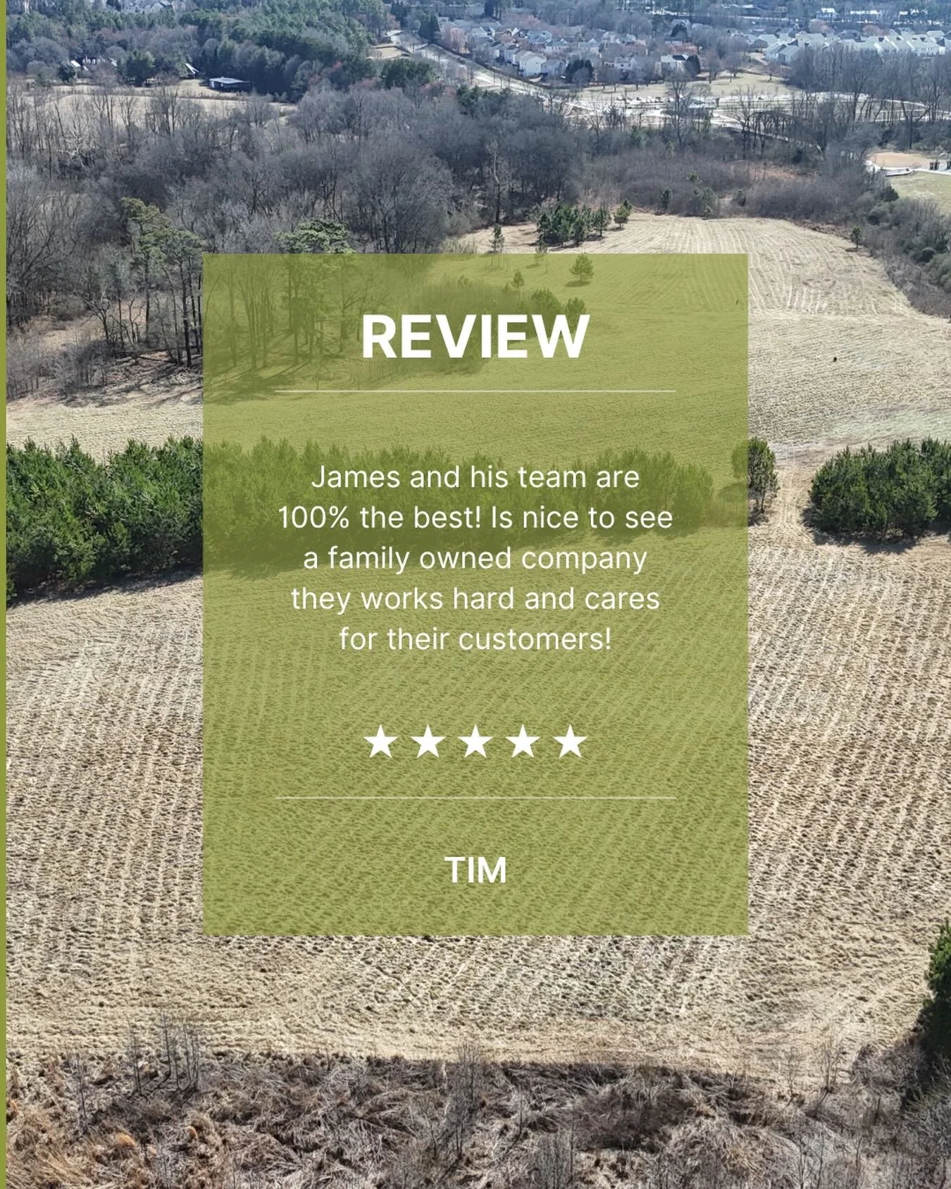 ⭐️ Customer Review Spotlight ⭐️

We&rsquo;re incredibly grateful for kind words like this from our amazing customers!

&ldquo;James and his team are 100% the best! It&rsquo;s nice to see a family-owned company that works hard and truly cares for thei