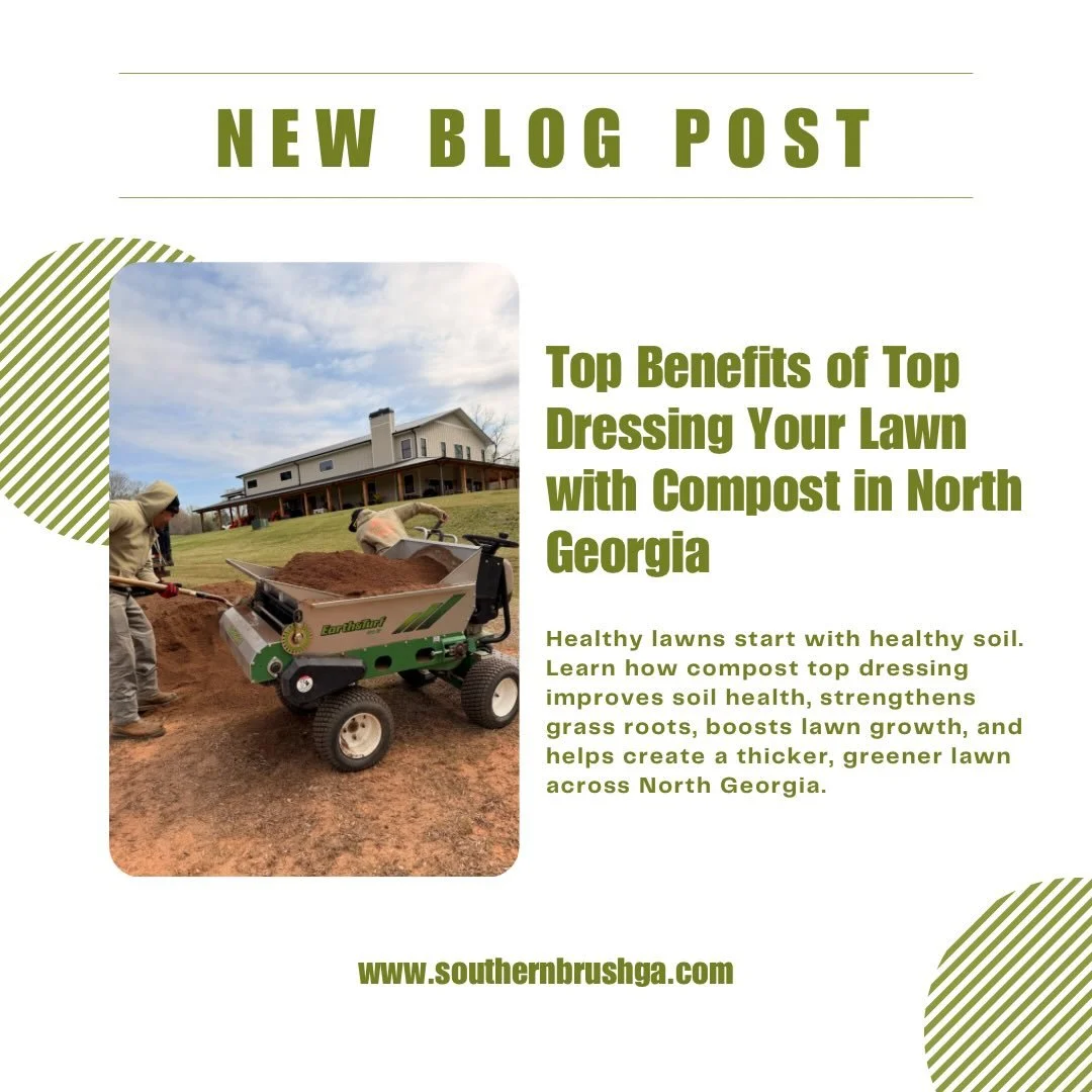 Struggling with patchy grass, compacted soil, or a lawn that just won&rsquo;t thrive? Compost top dressing is one of the most powerful, natural lawn care solutions for building a greener, thicker, and more resilient yard in North Georgia.

By adding 