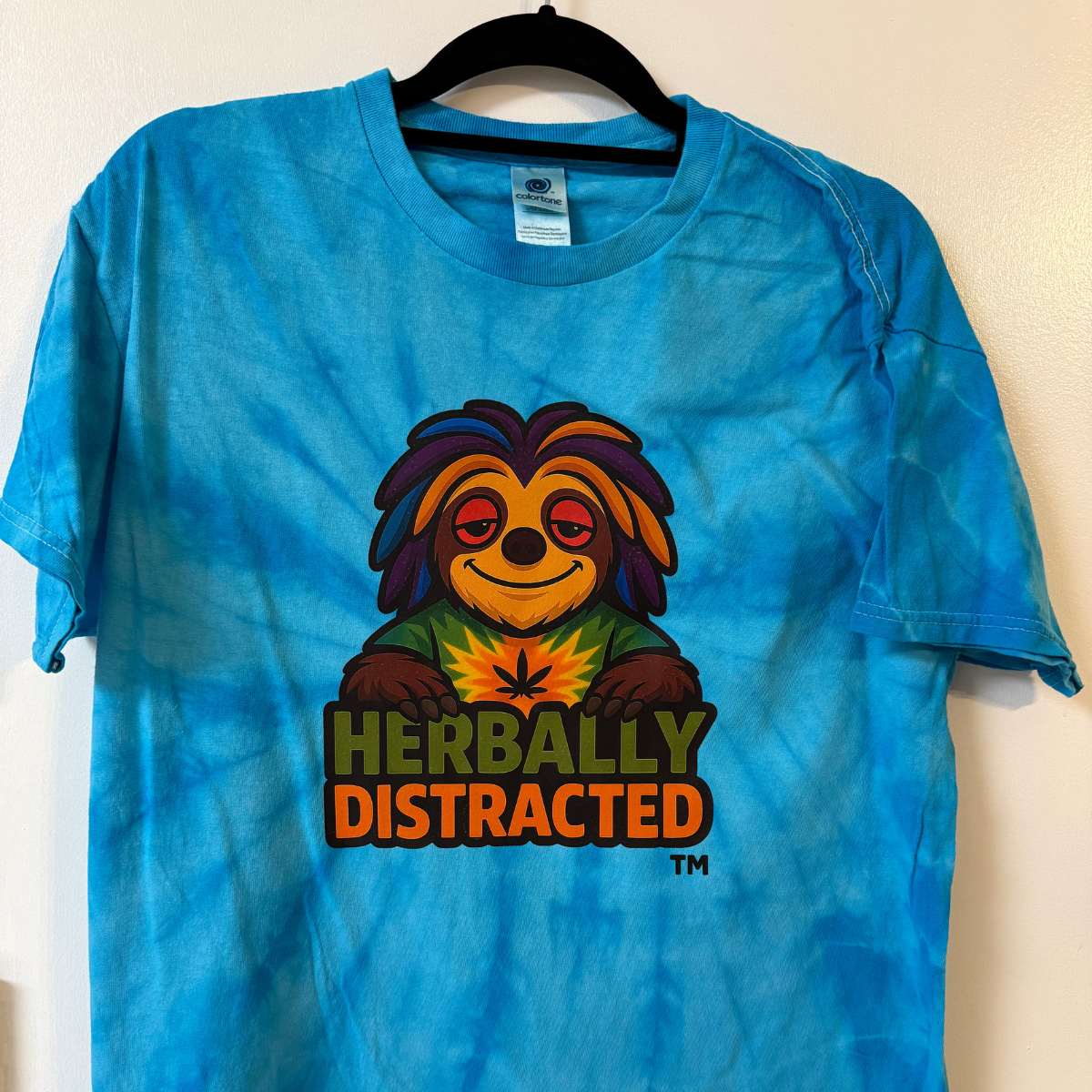 Ziggy™ – Funny Sloth Tie Dye Graphic T-Shirt | “Stay Groovy”