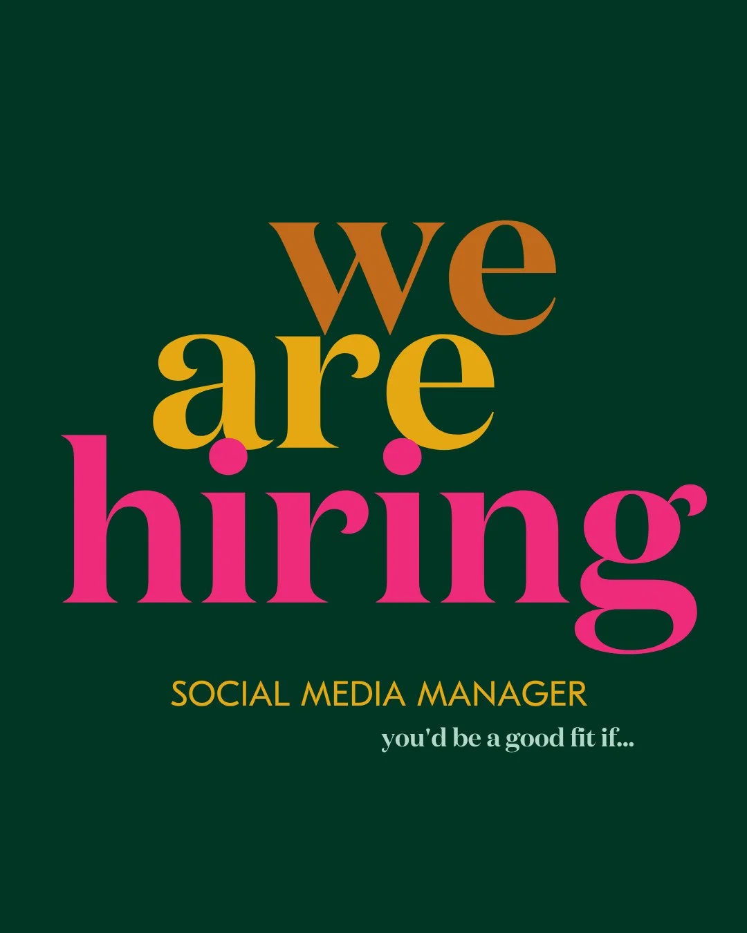 We don't want someone who just talks strategy, we want someone who lives it✨⁠
⁠
We're looking to add a Social Media Manager to the housemate team; someone who can zoom out to the big picture AND get in the trenches &mdash; all without spilling their 