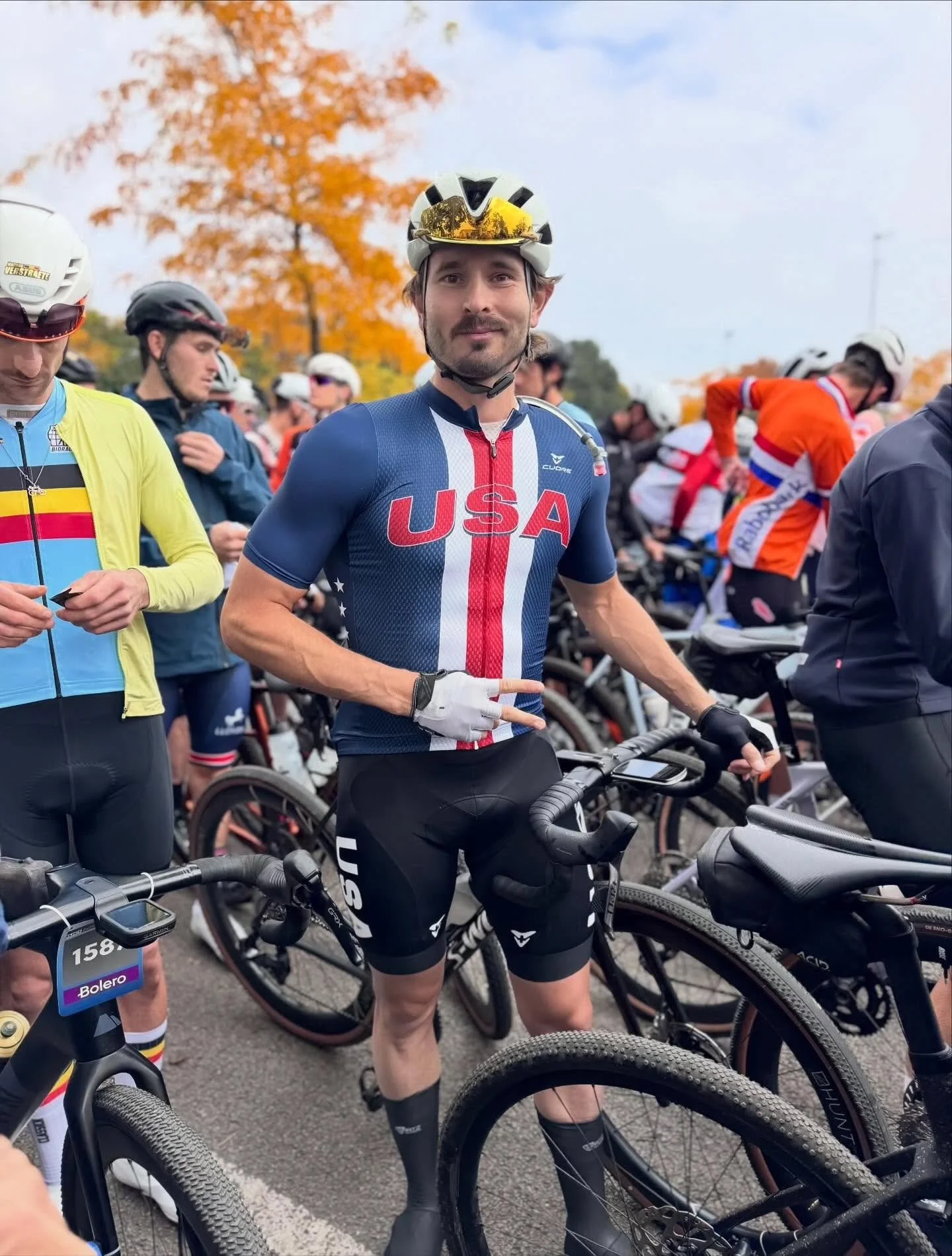 BIG day for our athlete @mattkundo in yesterday's @gravelchampionships2025 🌈 in Maastricht, NED! In his first ever World Championships he finished in the first half of the 623(!) strong field in the Men's 19-34 AG! Swipe 👉 for some  @trainingpeaks 