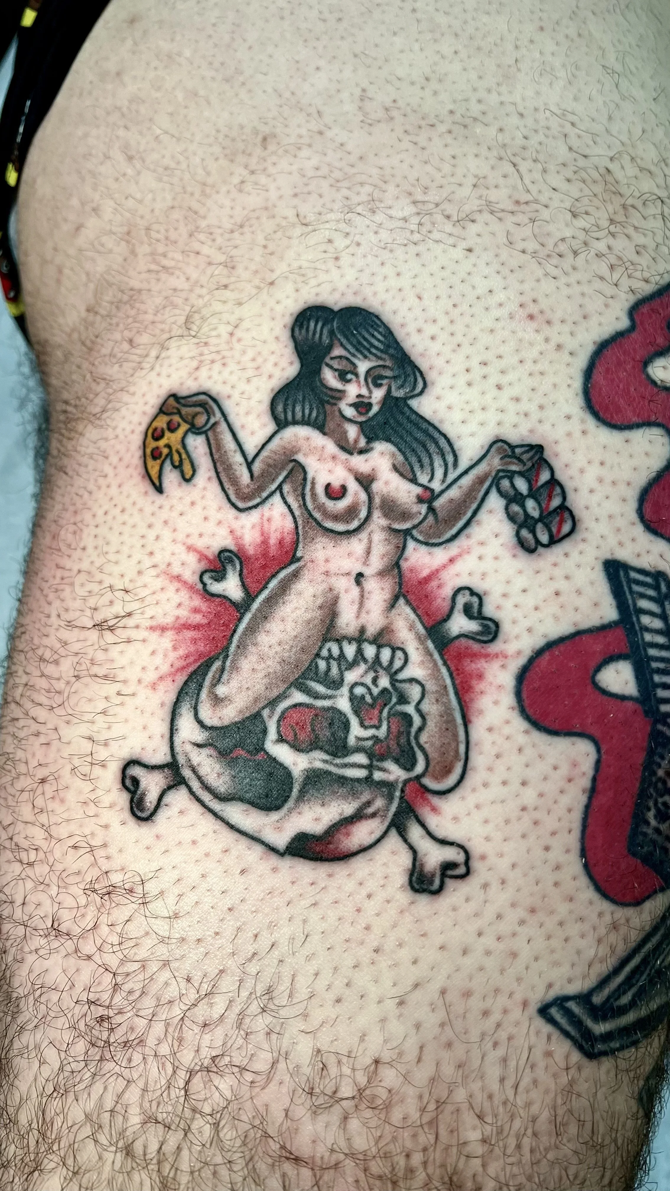 Traditional Here's How Girl Tattoo