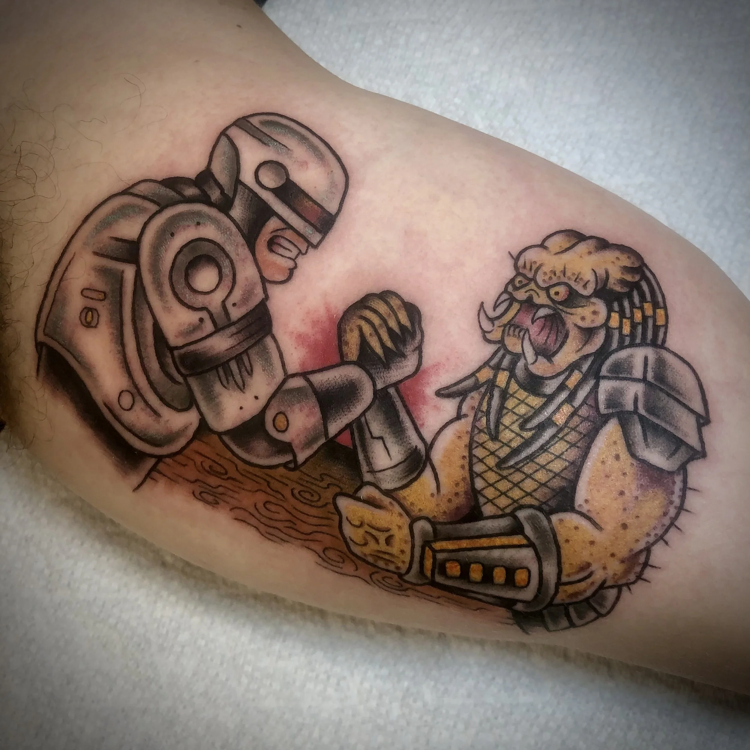 RoboCop VS Predator Tattoo