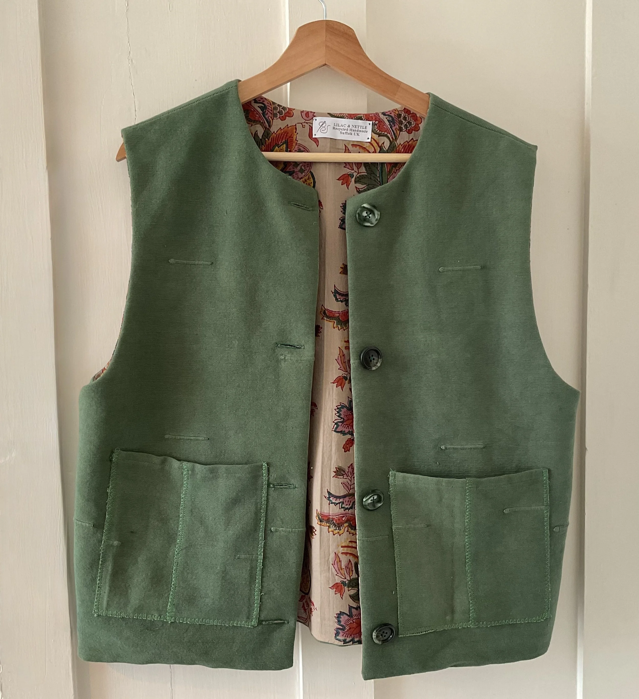 Green lined Gilet