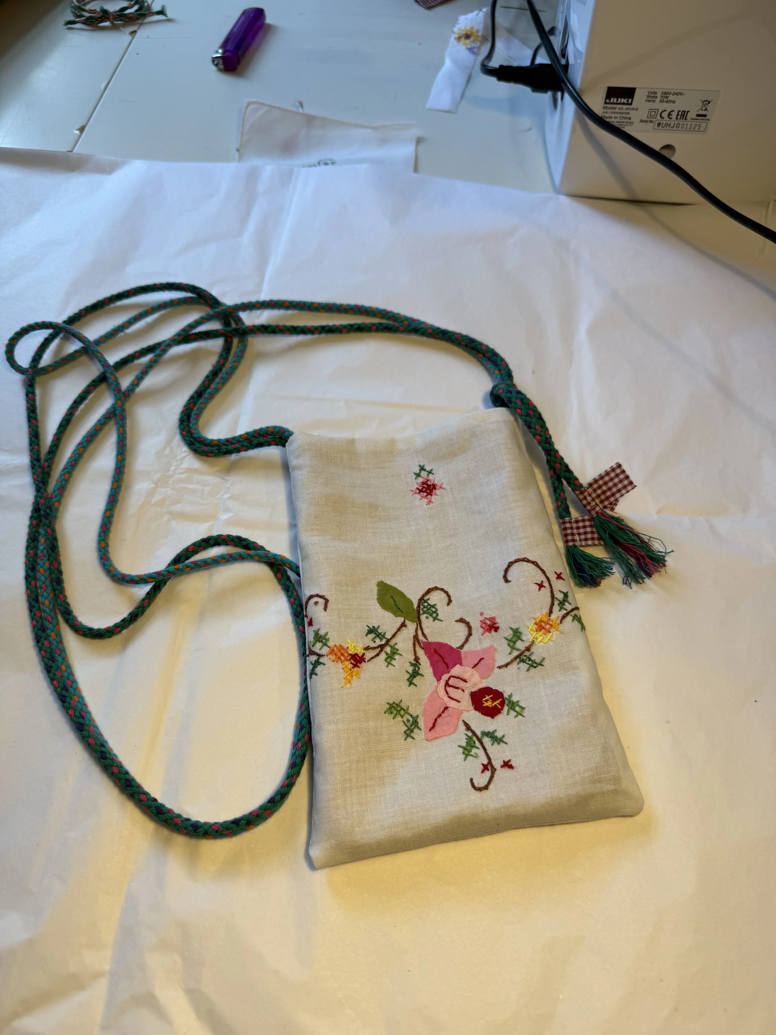 Cross body phone pouch