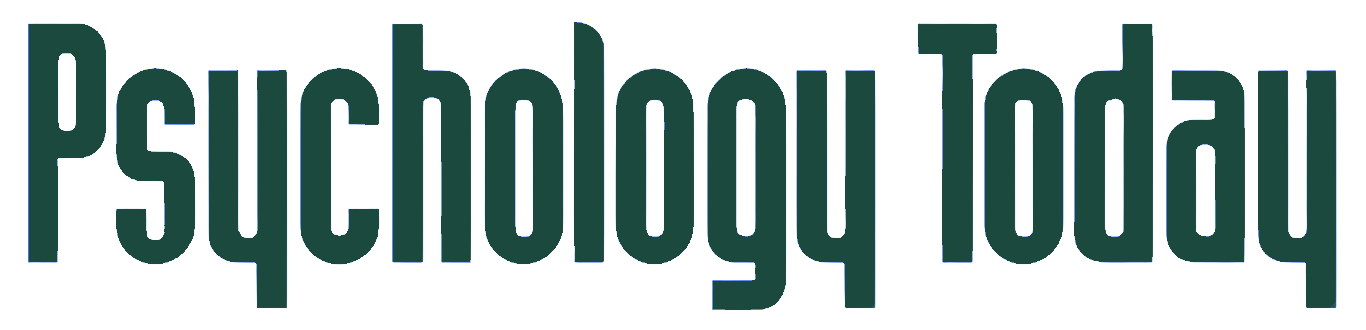 The image shows the text 'Psychology Today' in large, black, uppercase letters on a white background.