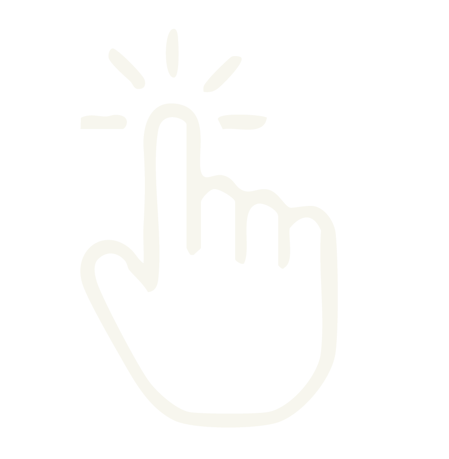 Outline of a hand with the index finger extended, touching a circle that emits lines representing a touch or tap gesture.