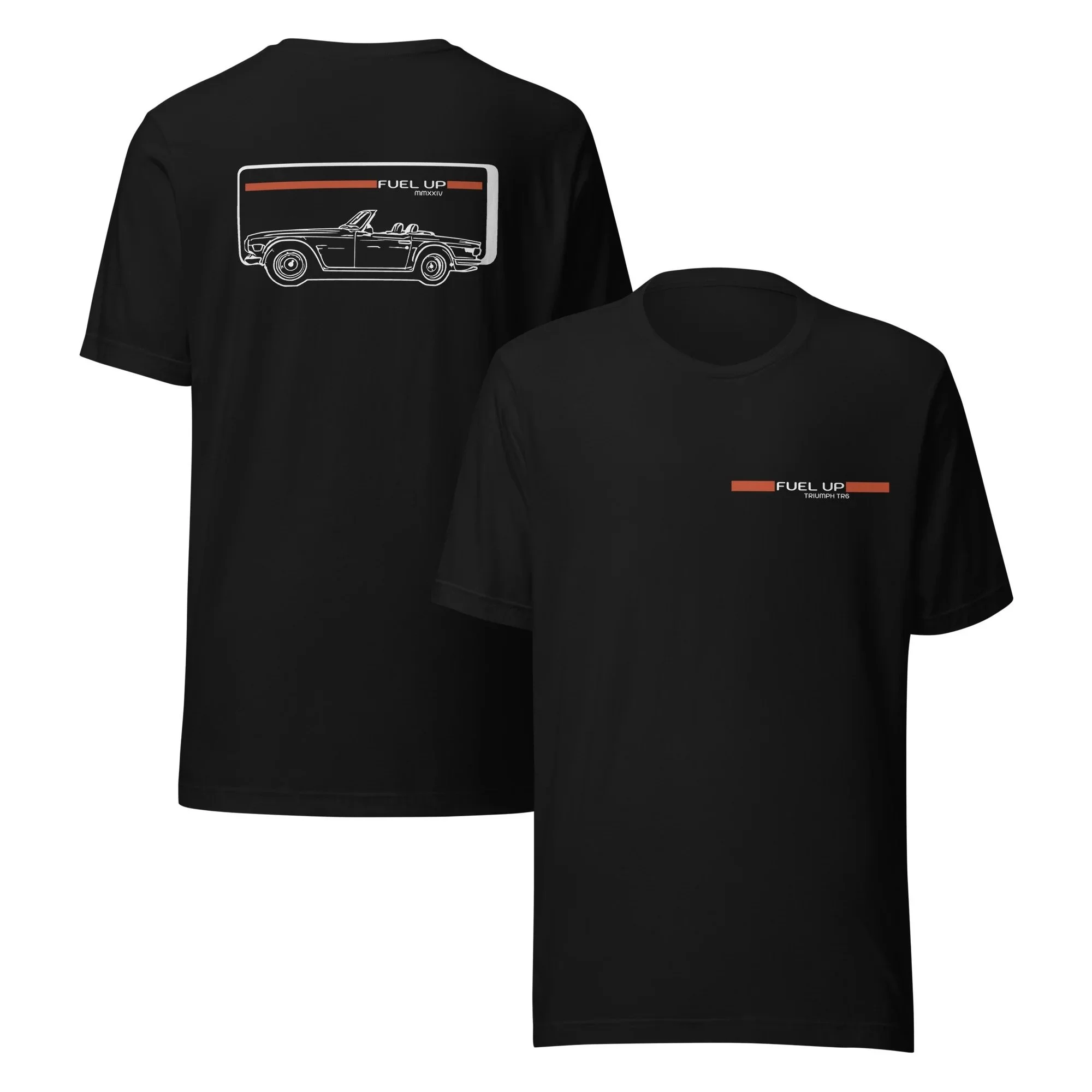 Fuel Up Chronicles T-Shirt — Triumph TR6 Edition